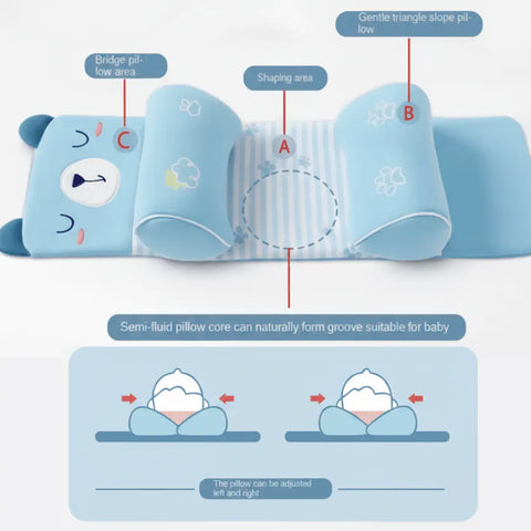 Baby Head Support Pillow – Flat Head Prevention - Kayfi Mart