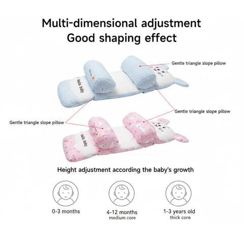 Baby Head Support Pillow – Flat Head Prevention - Kayfi Mart