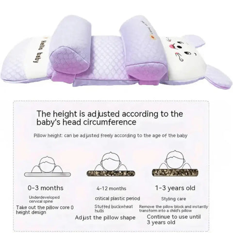Baby Head Support Pillow – Flat Head Prevention - Kayfi Mart